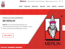 Tablet Screenshot of my-merlin.com